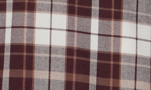 Nordstrom Merino Wool Flannel Button-up Shirt In Brown