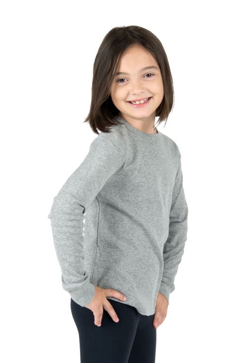 Kids Long Sleeve T-Shirt, 100% Cotton, Solid Colors