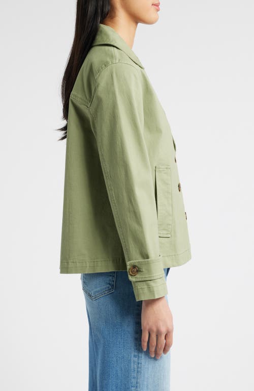Caslonr Caslon(r) Swing Trench Coat In Olive Acorn
