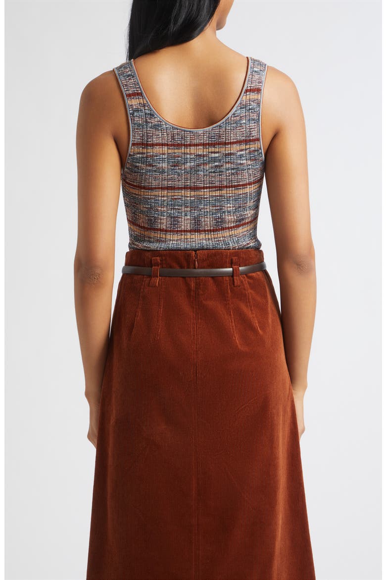 Sandra Space Dyed Rib Tank, Alternate, color, RUST MULTI