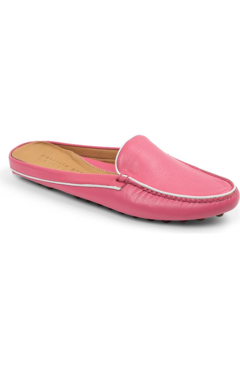 patricia green Jill Piped Mule, Main, color, Hot Pink/ White Leather