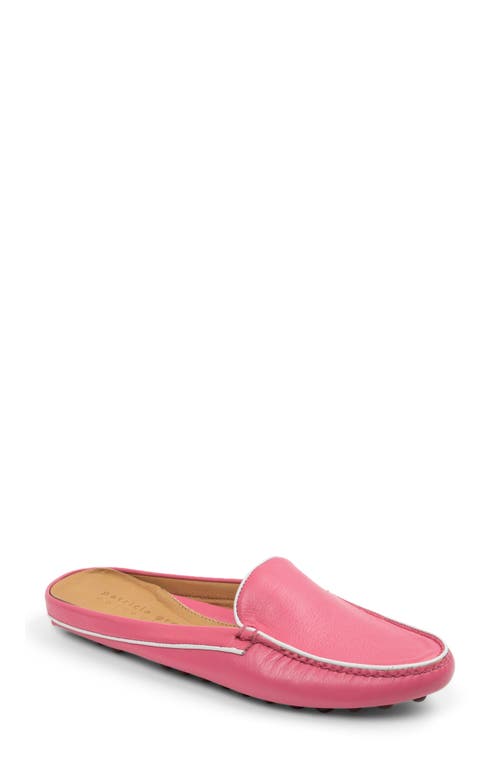 Shop Patricia Green Jill Piped Mule In Hot Pink/white Leather