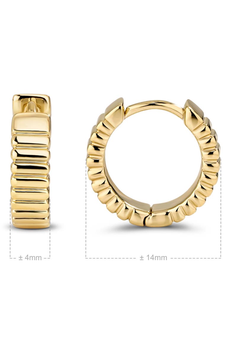 DEVATA Rib Hoop Earrings, Alternate, color, Gold