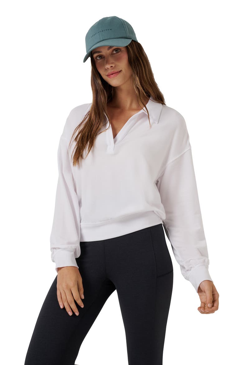 Cloud French Terry Sweatshirt, Alternate, color, WHITE