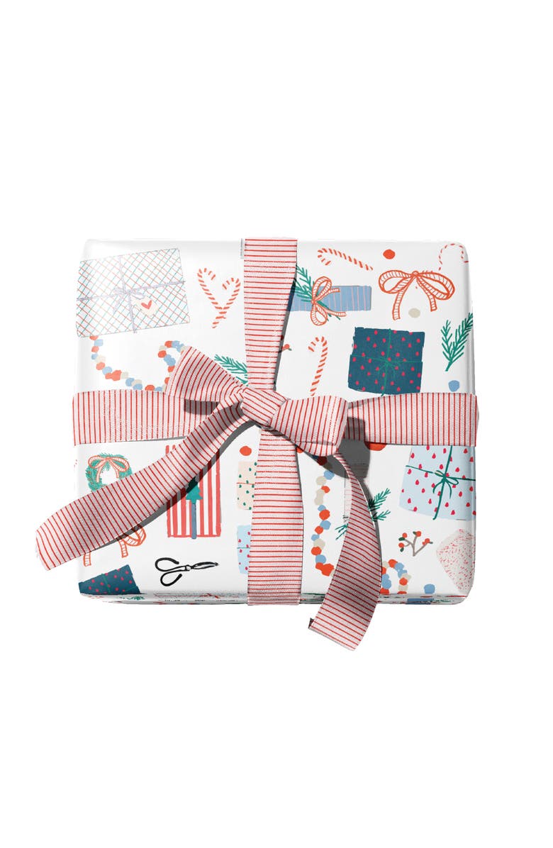 Ramus & Co Two-Sided "Merry Gifting" Heavyweight Christmas/Holiday Gift Wrap, Alternate, color, Multicolored