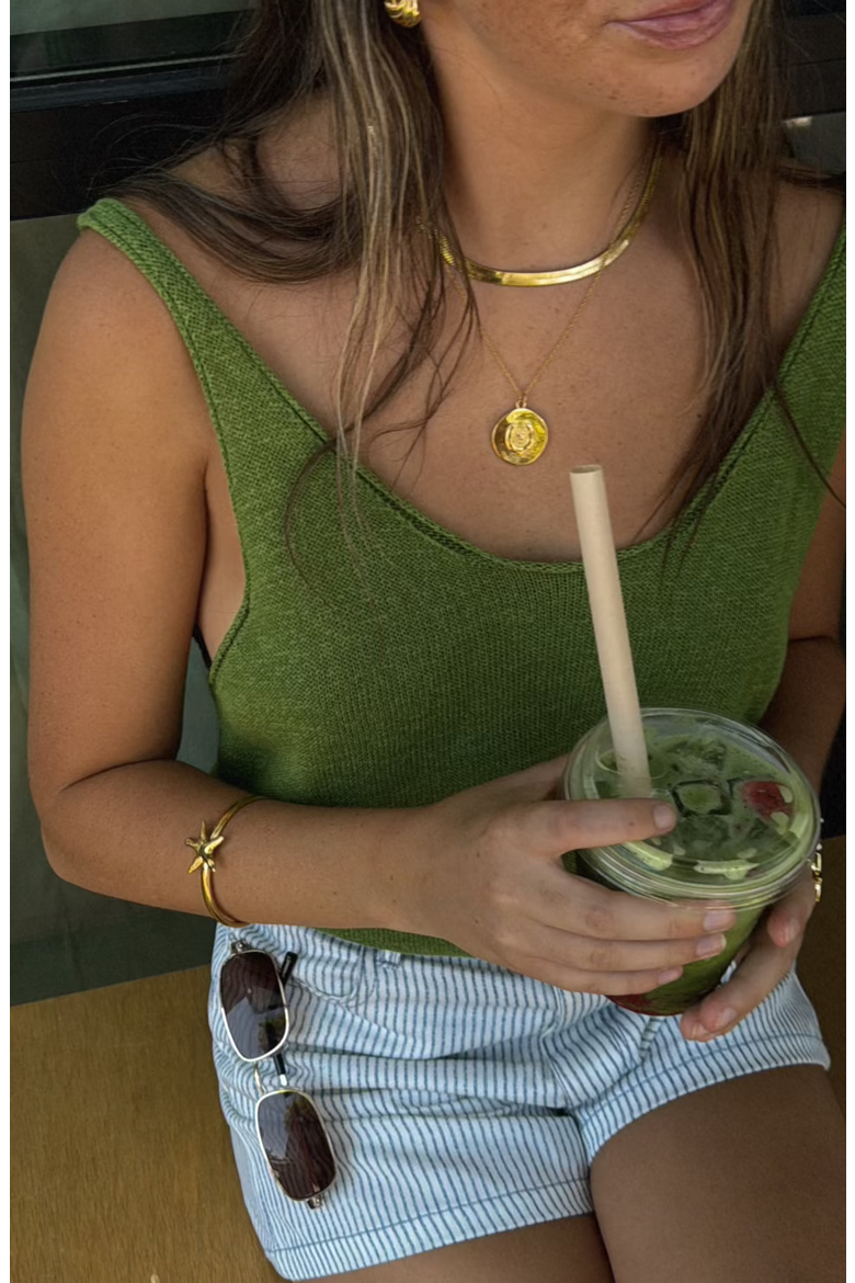 Lucky Necklace, Alternate, color, Gold