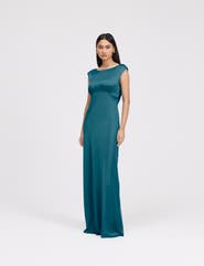 Ghost London Octavia Cowl Back Satin Maxi Dress