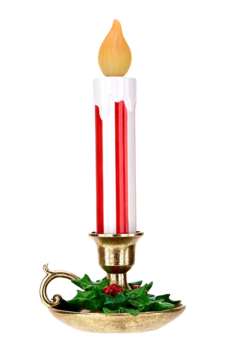Mark Roberts Lighted Christmas Candle Tabletop, Main, color, White