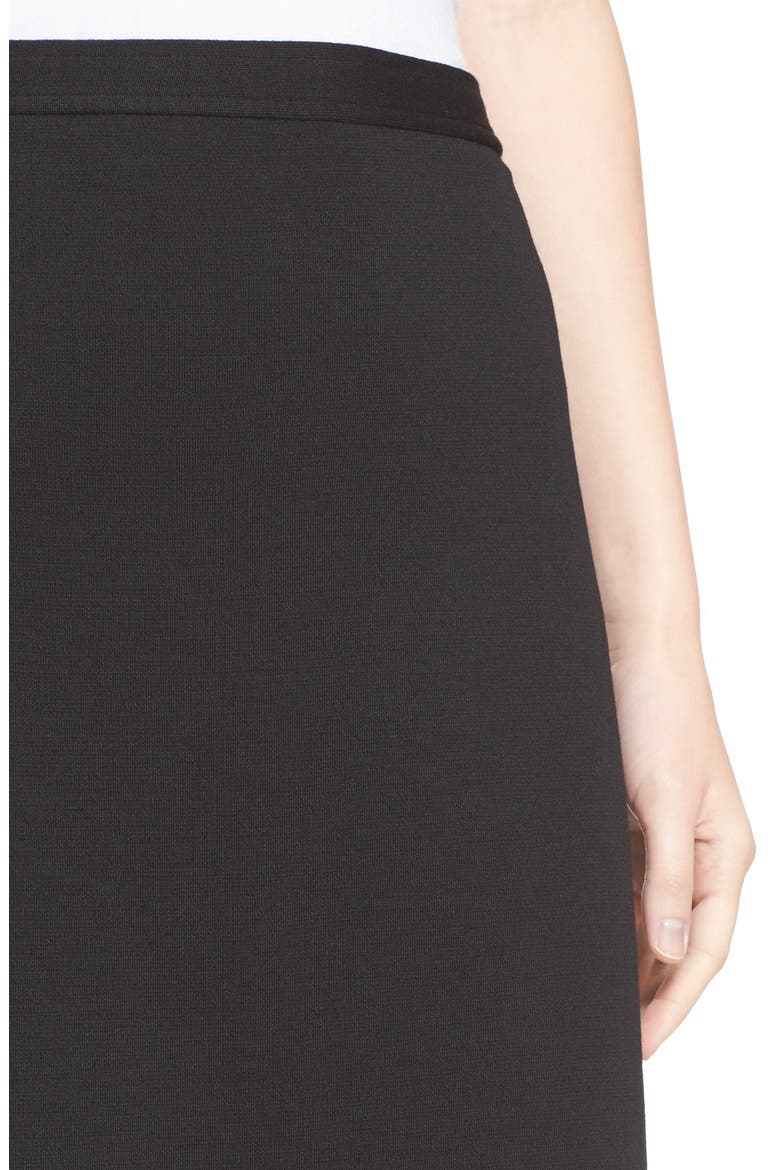Milano Knit Pencil Skirt, Alternate, color, CAVIAR