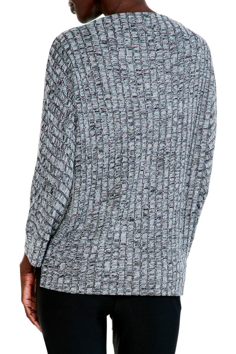 Mélange Rib Top, Alternate, color, BLACK MIX