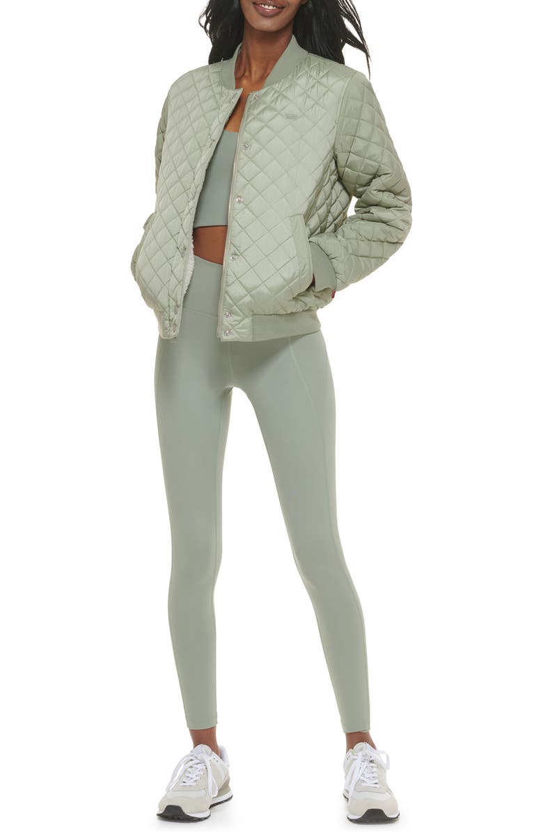 Levi's<sup>®</sup> Women's Fleece Lined Diamond Quilted Jacket, Alternate, color, Sea Green