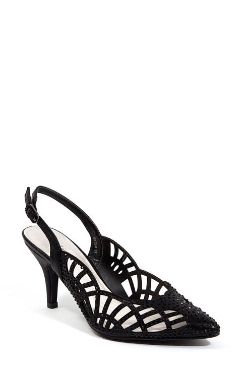 Rhinestone Slingback Pump (Women)