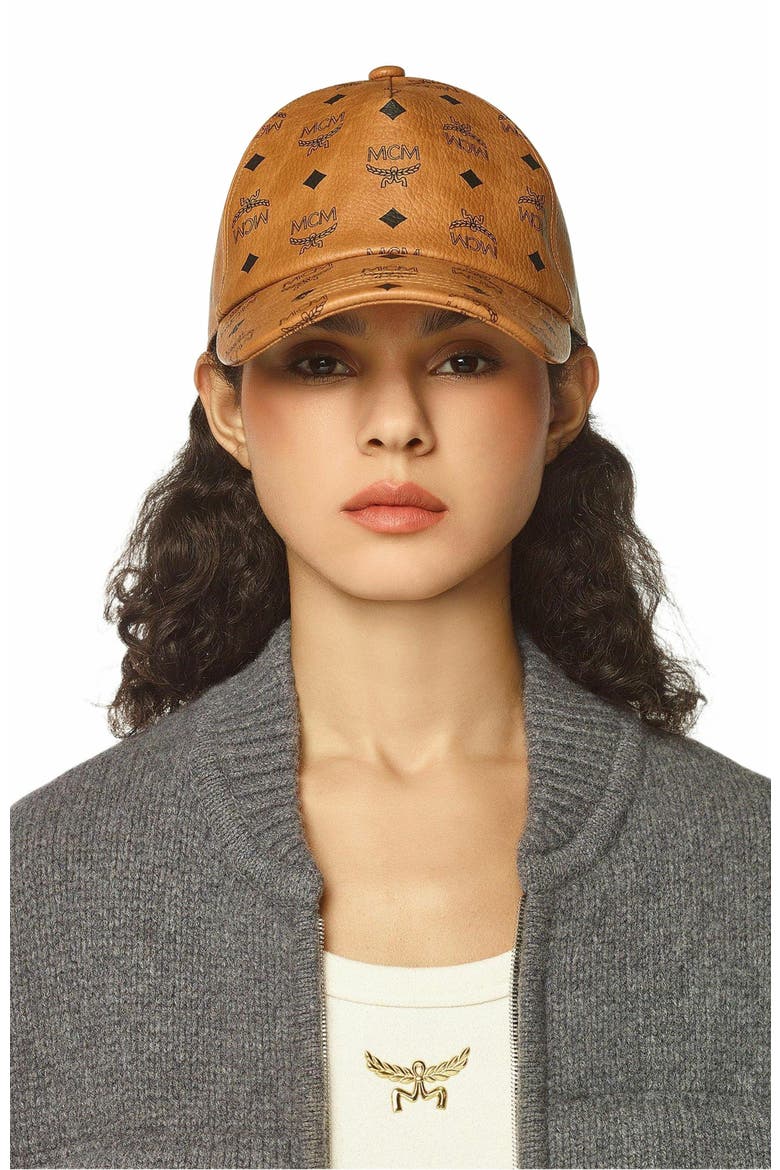 Classic Cap in Visetos, Alternate, color, Cognac