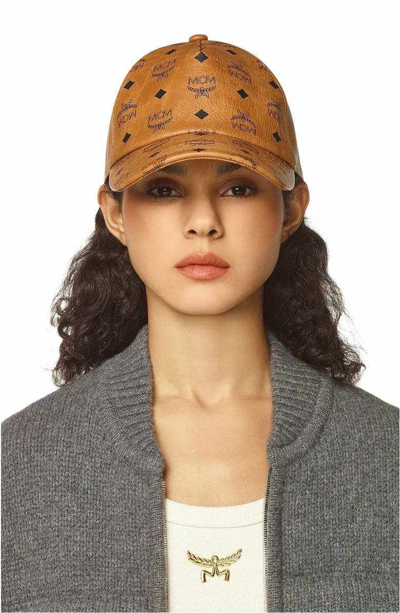 MCM Classic Cap in Visetos, Alternate, color, 