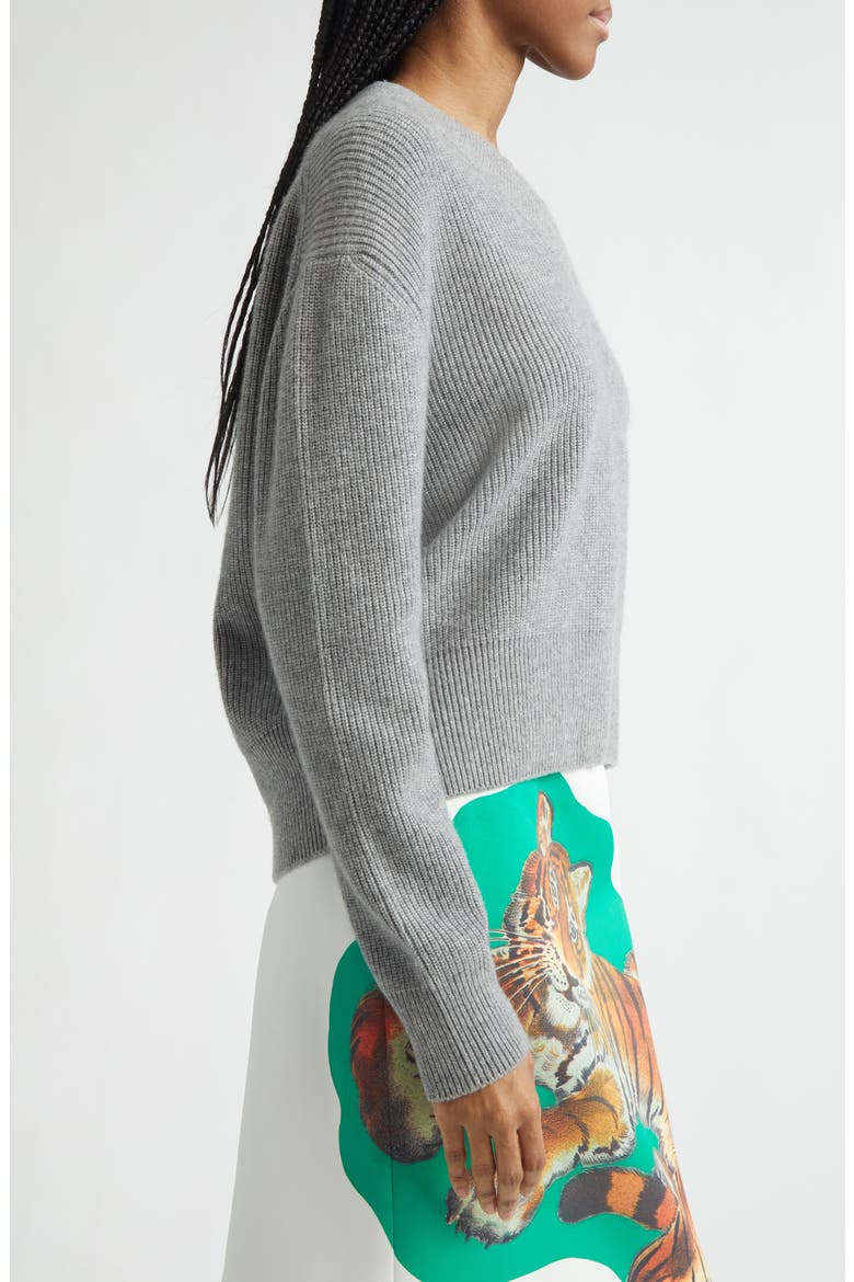 The Maris Cashmere Rib Sweater, Alternate, color, HUSKEY GREY