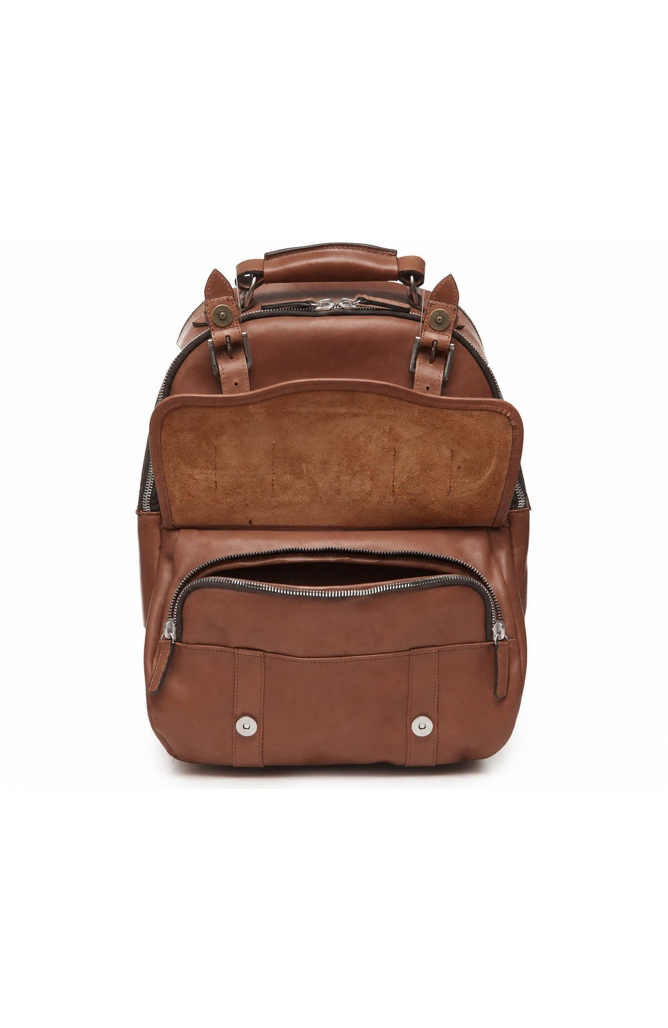 Lewis Heritage Leather Backpack, Alternate, color, Brown