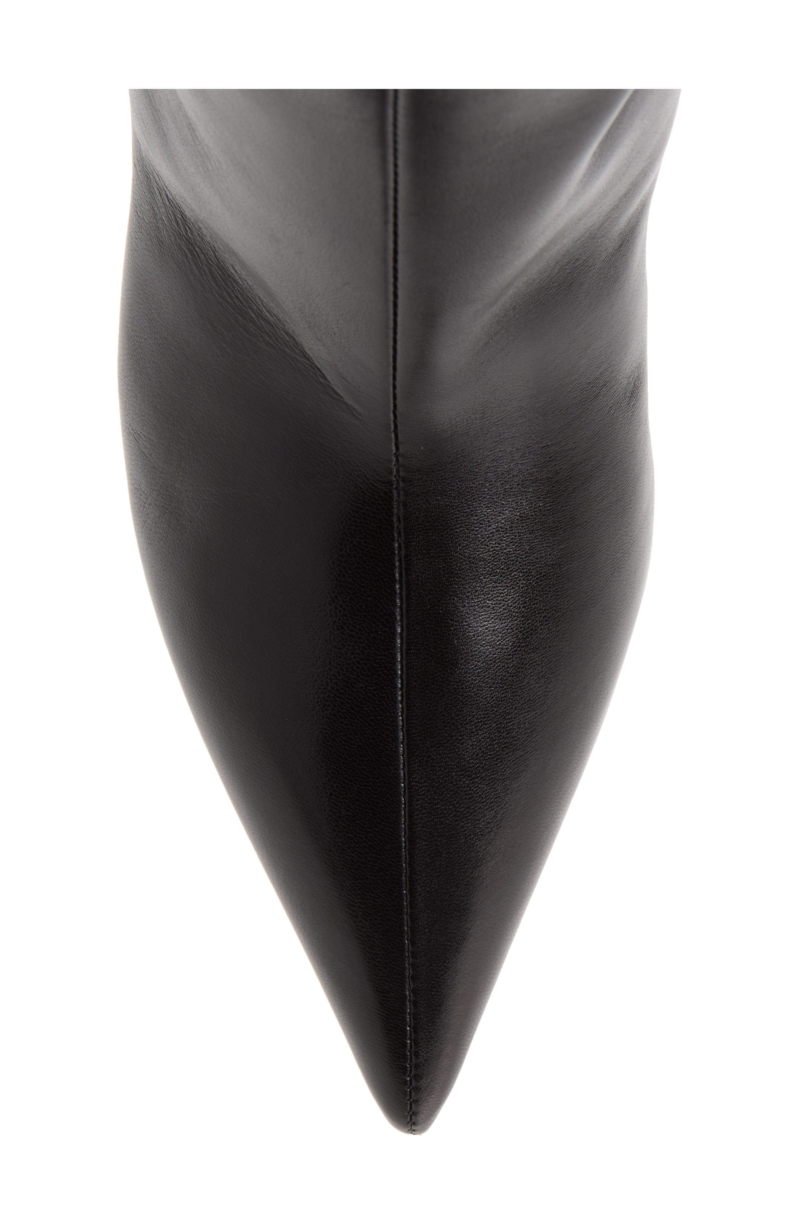 Babouche Kitten Heel Knee High Boot, Alternate, color, BLACK