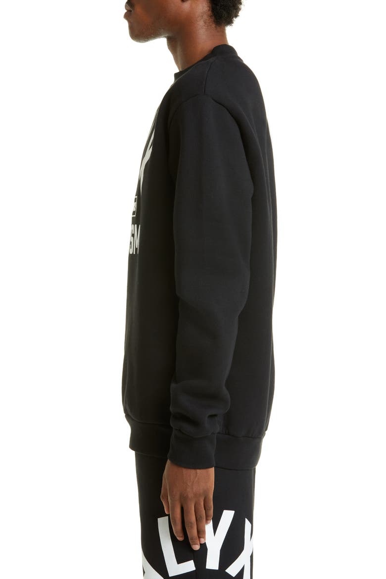 Arch Logo Graphic Sweatshirt, Alternate, color, BLACK