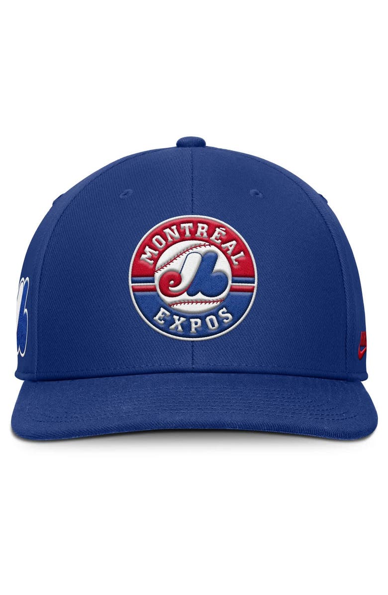 Nike Men's Nike Blue Montreal Expos Pro Performance Snapback Hat, Alternate, color, 