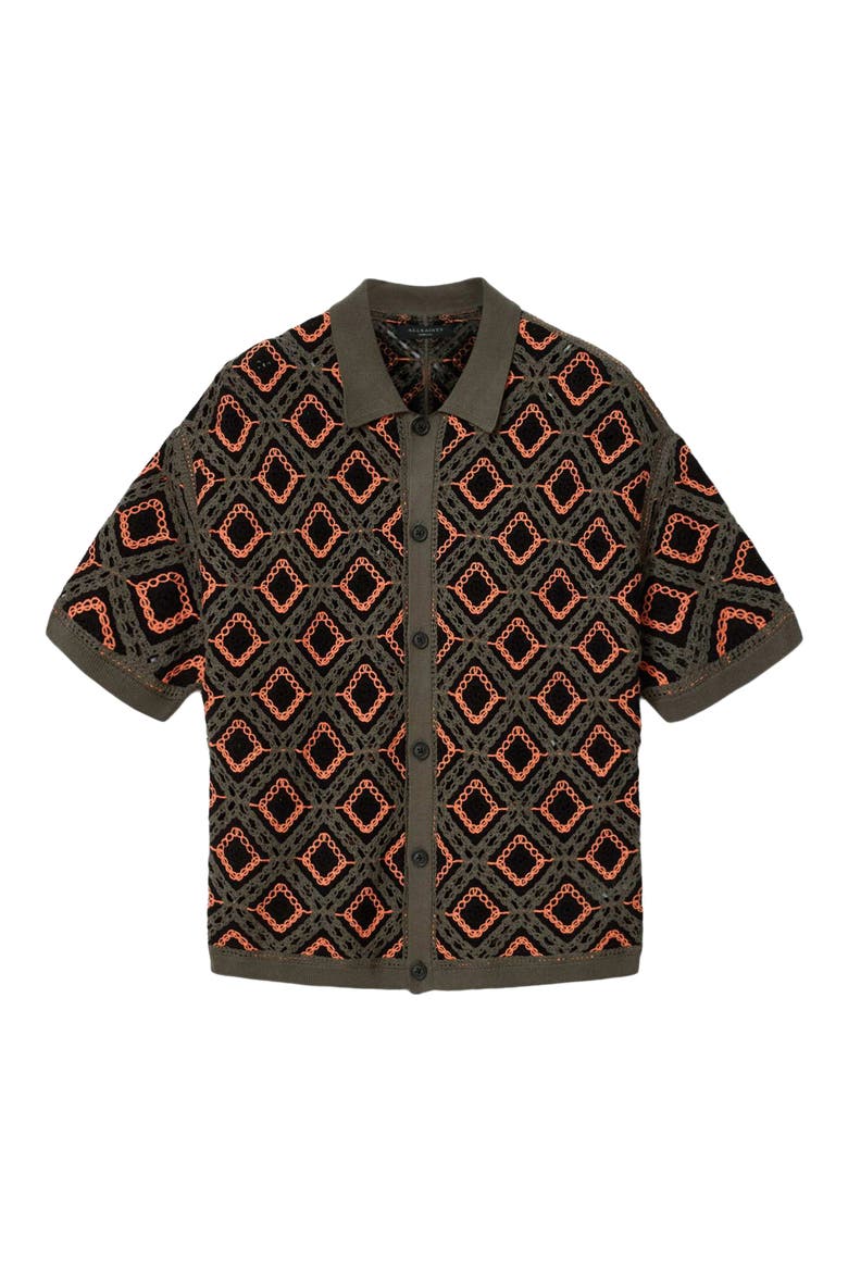 Morena Knit Short Sleeve Cardigan, Alternate, color, SALMON ORANGE