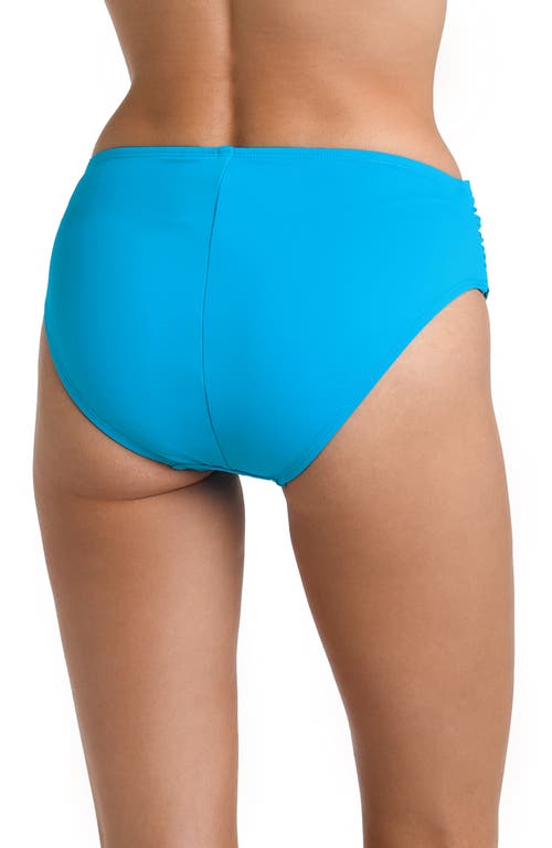 Shop La Blanca Island Goddess Overlap Bikini Bottoms In Lagoon