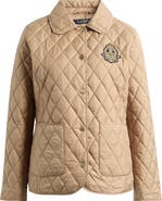 Lauren Ralph Lauren Crest Detail Quilted Jacket