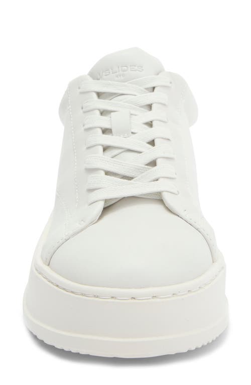 Jslides Jo Platform Sneaker In White