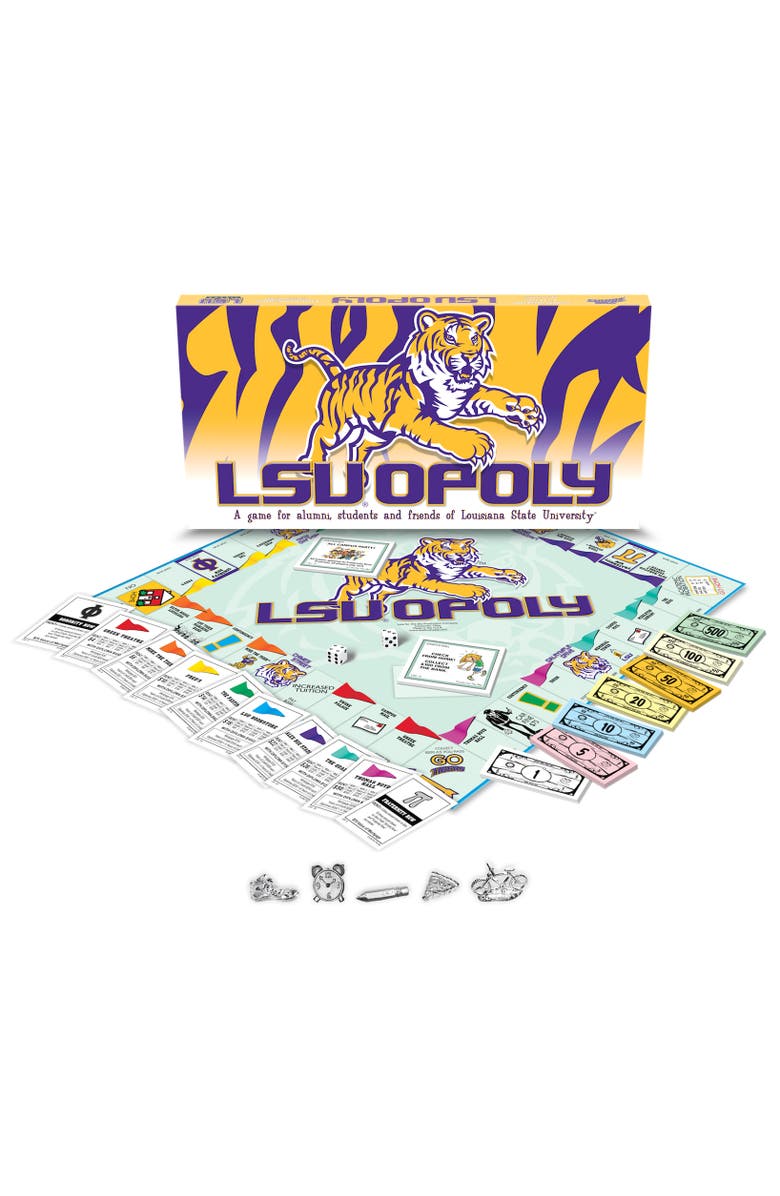 Late for the Sky Louisiana State LSU Opoly Monopoly Board Game, Main, color, Multicolored