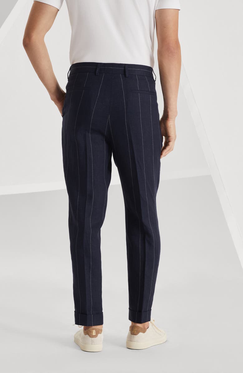 Brunello Cucinelli Leisure fit trousers with pleats, Alternate, color, 