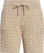 Eleventy Cable Knit Sweater Shorts