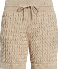 Eleventy Cable Knit Sweater Shorts