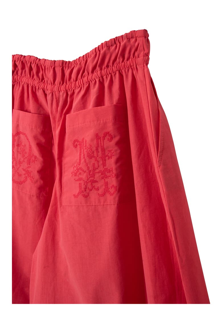 Frida Cotton Blend Crop Balloon Pants, Alternate, color, RED