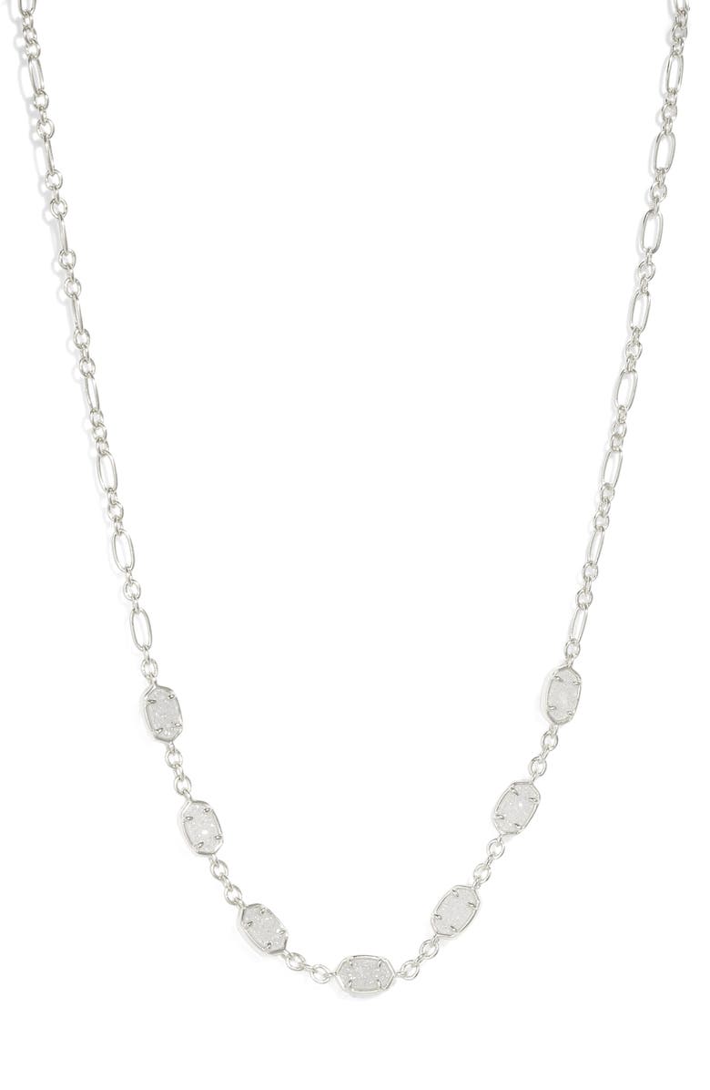 Kendra Scott Emilie Drusy Station Necklace, Main, color, 