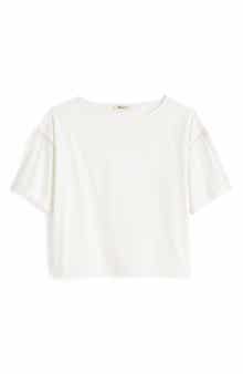 Madewell Embroidered Boxy Knit T-Shirt