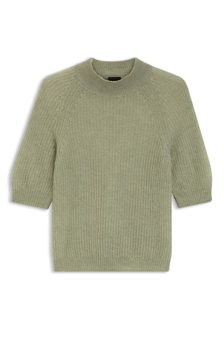 Mock Neck Alpaca Blend Top, Alternate, color, DESERT SAGE