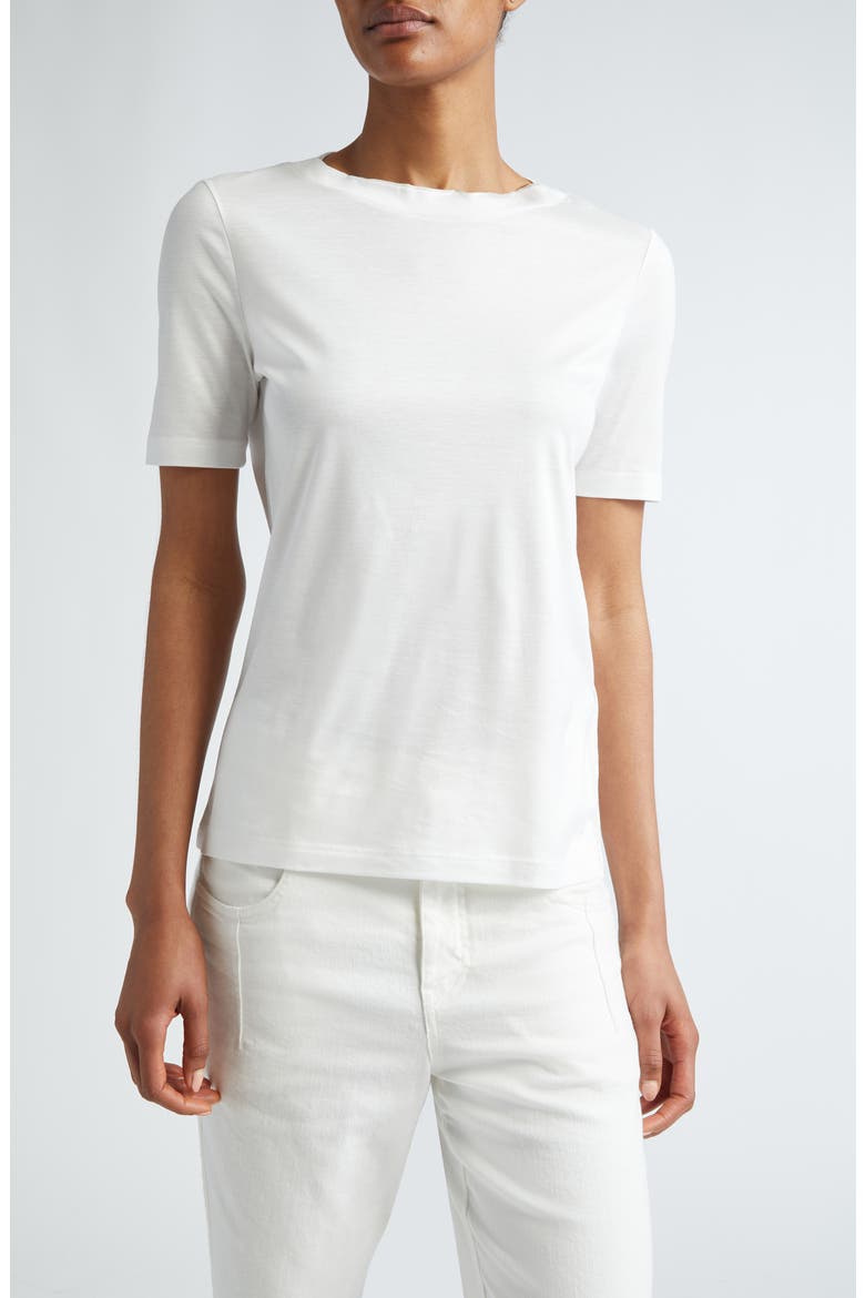 Layered Crewneck T-Shirt, Main, color, WHITE