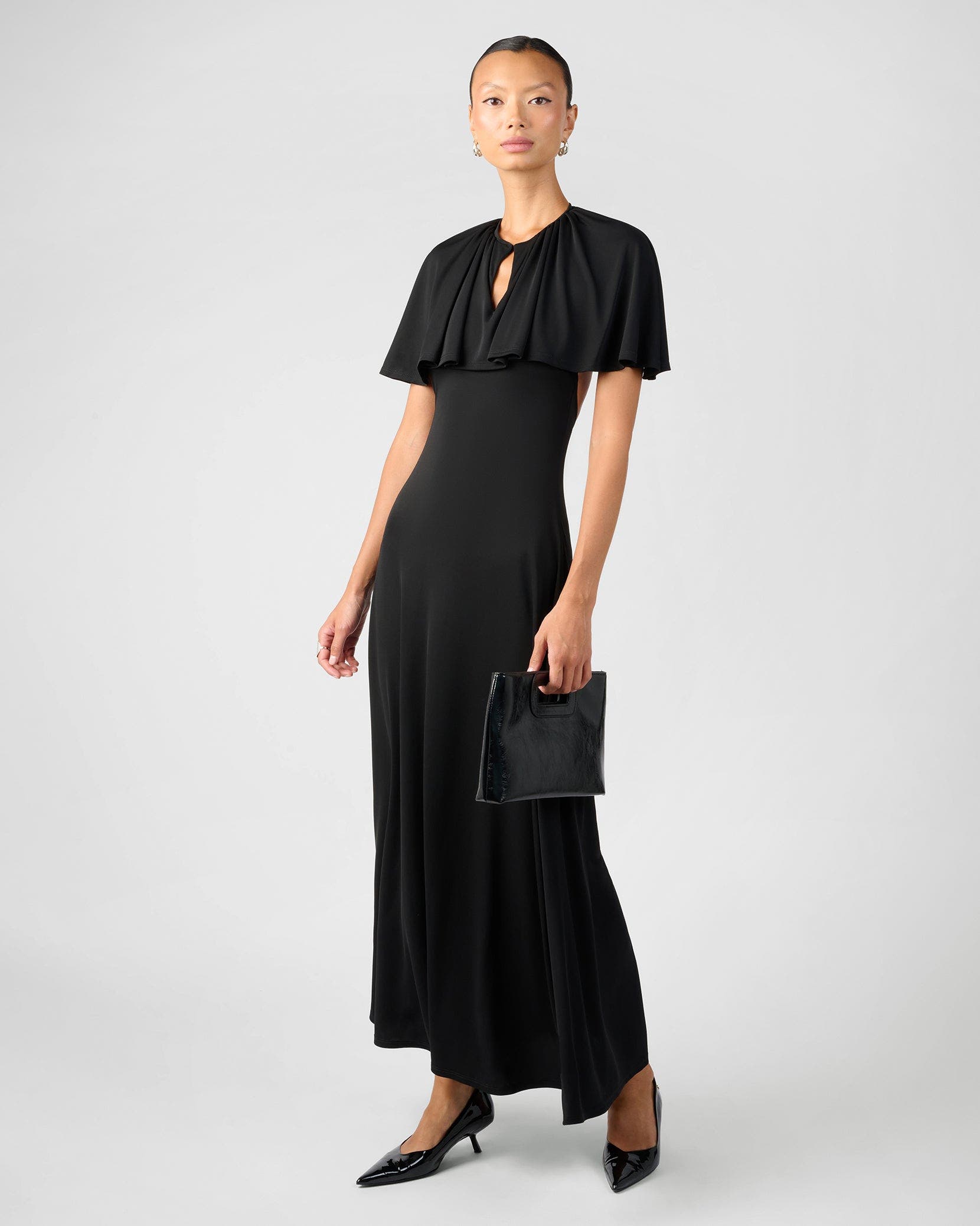 Cape Midi Dress