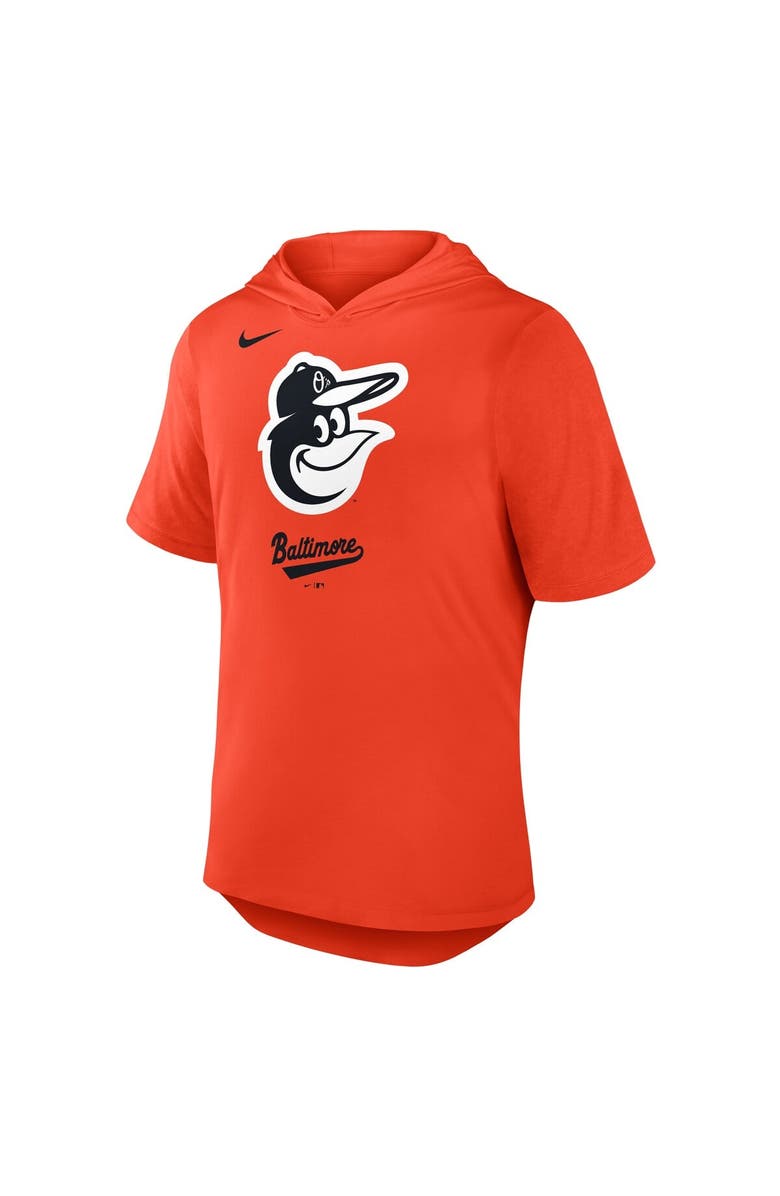 Nike Men's Nike Orange Baltimore Orioles Tri-Blend Hoodie T-Shirt, Alternate, color, Orange