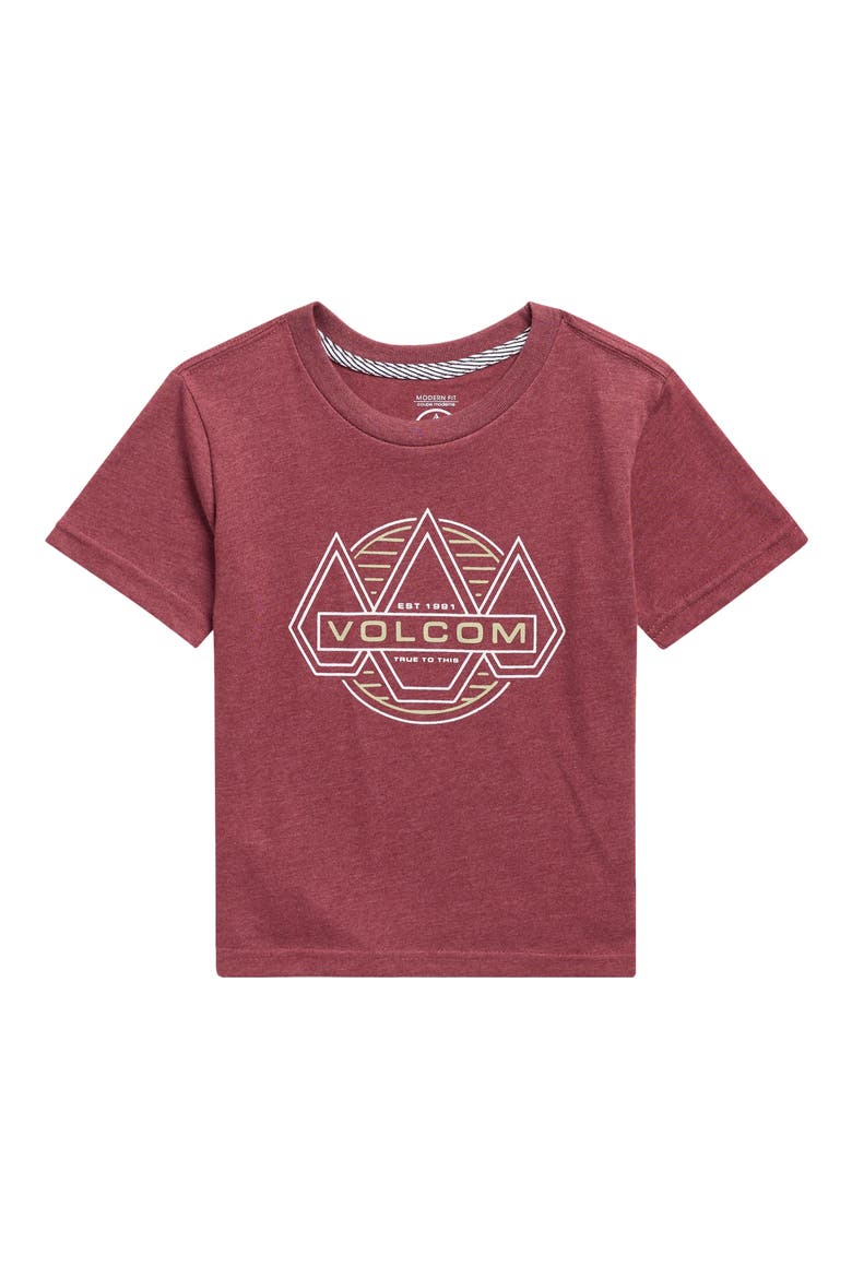 Kids' Walker Heathered T-Shirt, Main, color, MERLOT