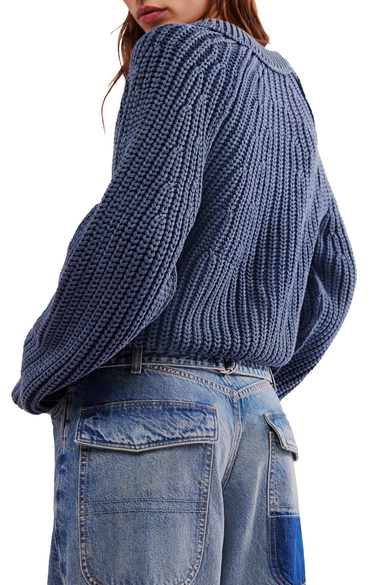 Sweet Nothing Cotton Cardigan, Alternate, color, NAVY