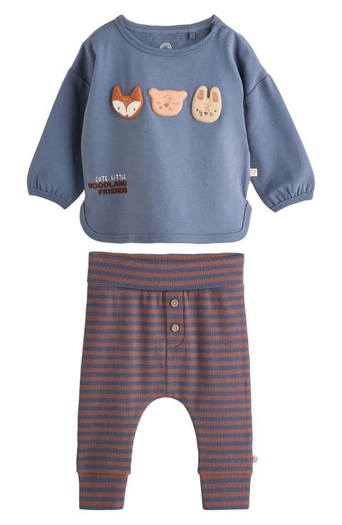 Animal Graphic Sweatshirt & Joggers Set (Baby)