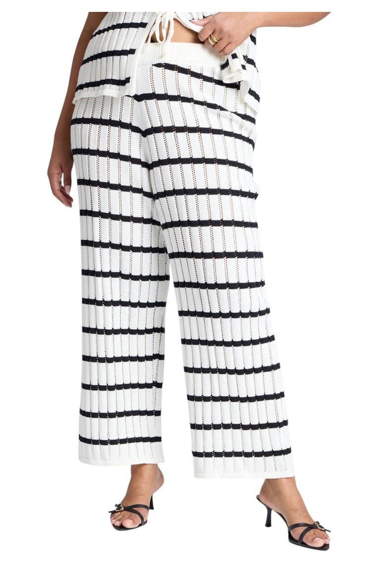 Sweater Pull On Pant, Main, color, HORIZONTAL STRIPE ARCTIC WOLF