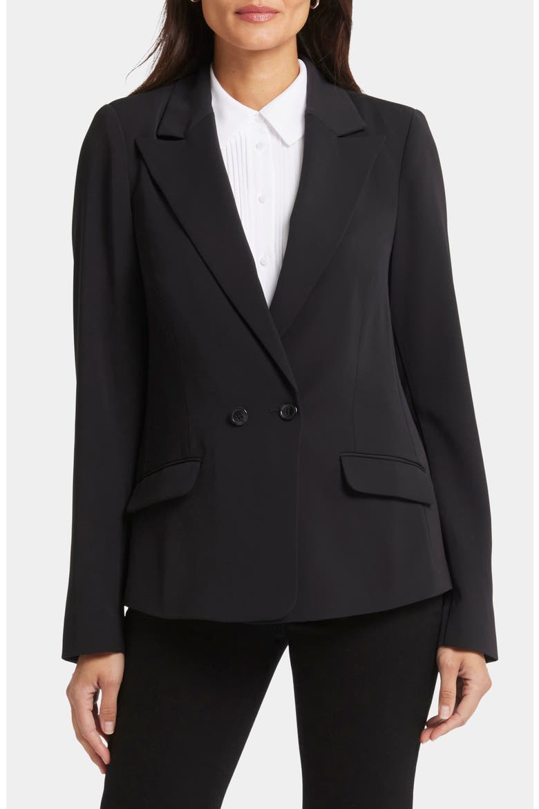 Modern Double Breasted Blazer, Main, color, BLACK