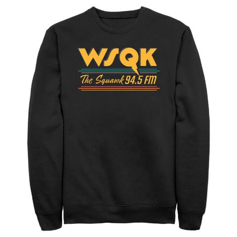 Men's Stranger Things Vintage Radio The Squawk WSQK  Sweatshirt