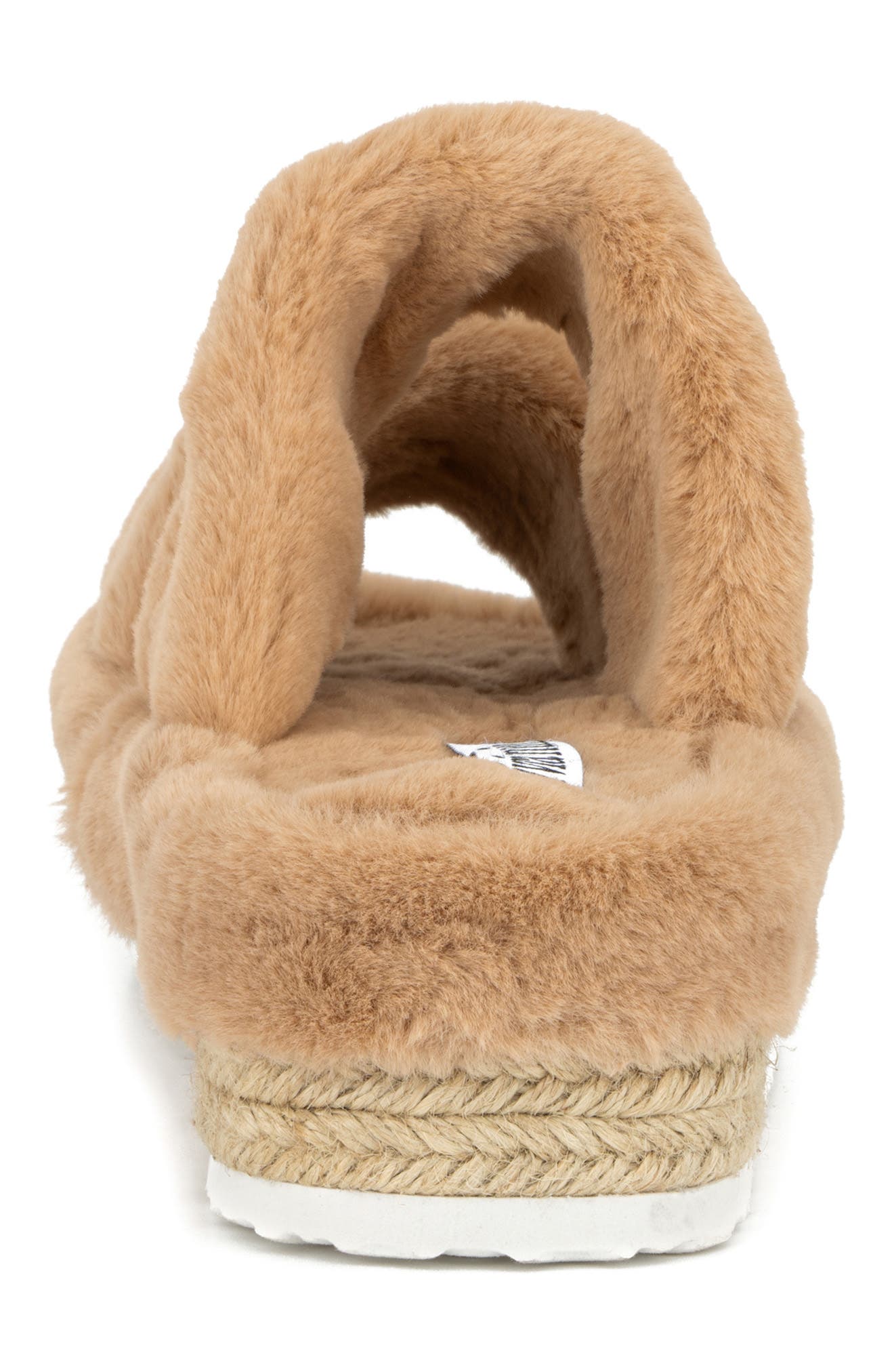 OLIVIA MILLER Ortona Faux Fur Platform Sandal, Alternate, color, 
