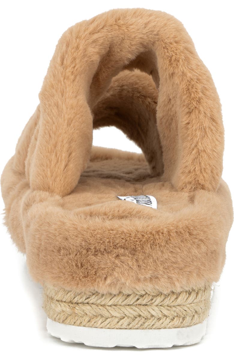 OLIVIA MILLER Ortona Faux Fur Platform Sandal, Alternate, color,