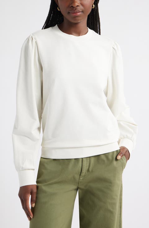 Puff Shoulder Sweatshirt
