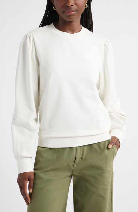 Caslon® Puff Shoulder Sweatshirt