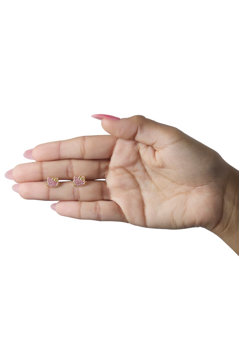 Crystal Studs, Alternate, color, Gold, Rose gold