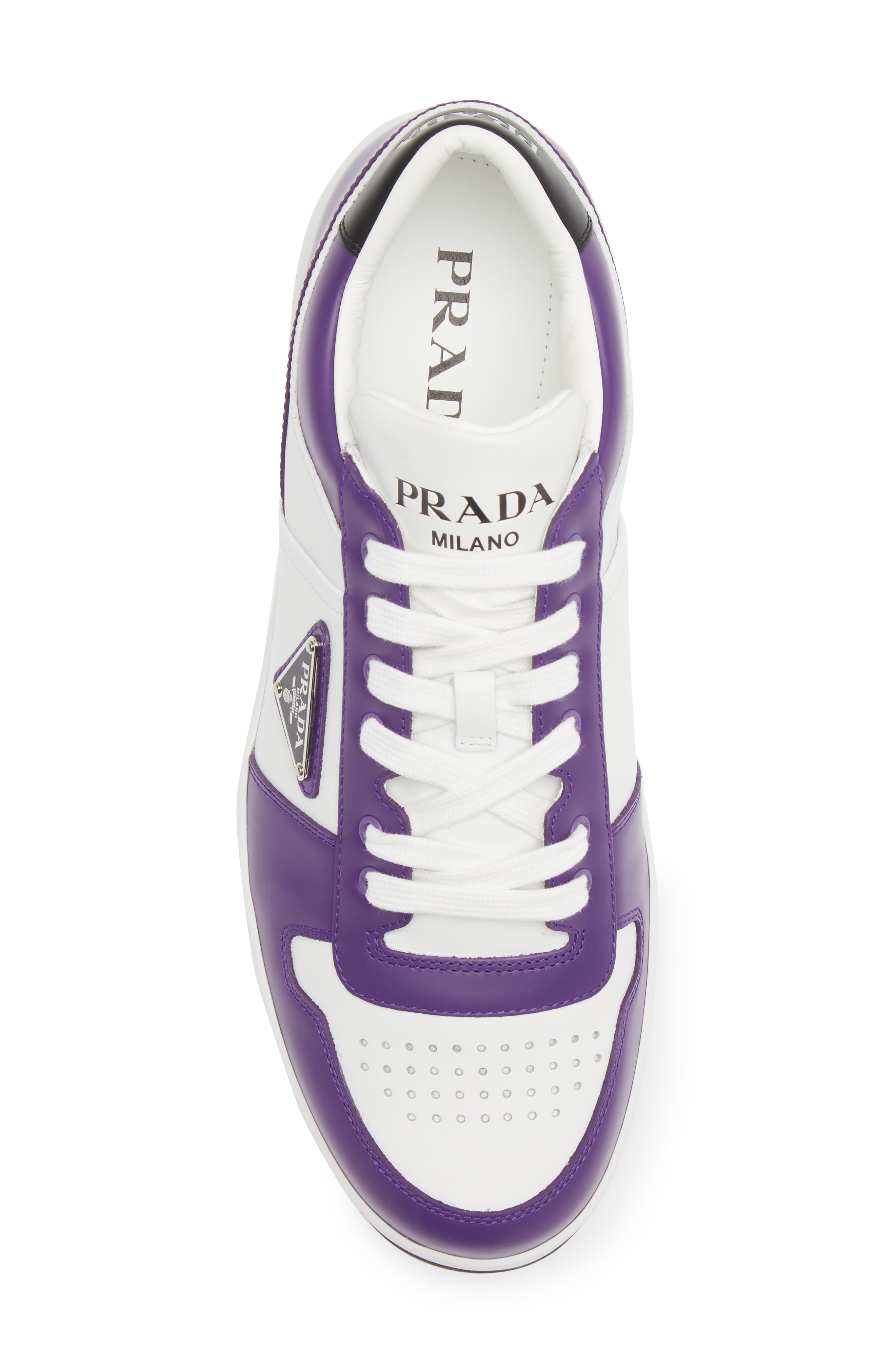 Downtown Logo Low Top Sneaker, Alternate, color, BIANCO/ CICLAMIN